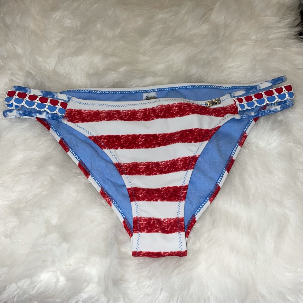 Red White and Blue bikini bottoms